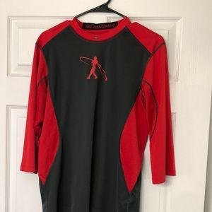 Nike Pro Combat Swingman 3/4 sleeve baseball shirt